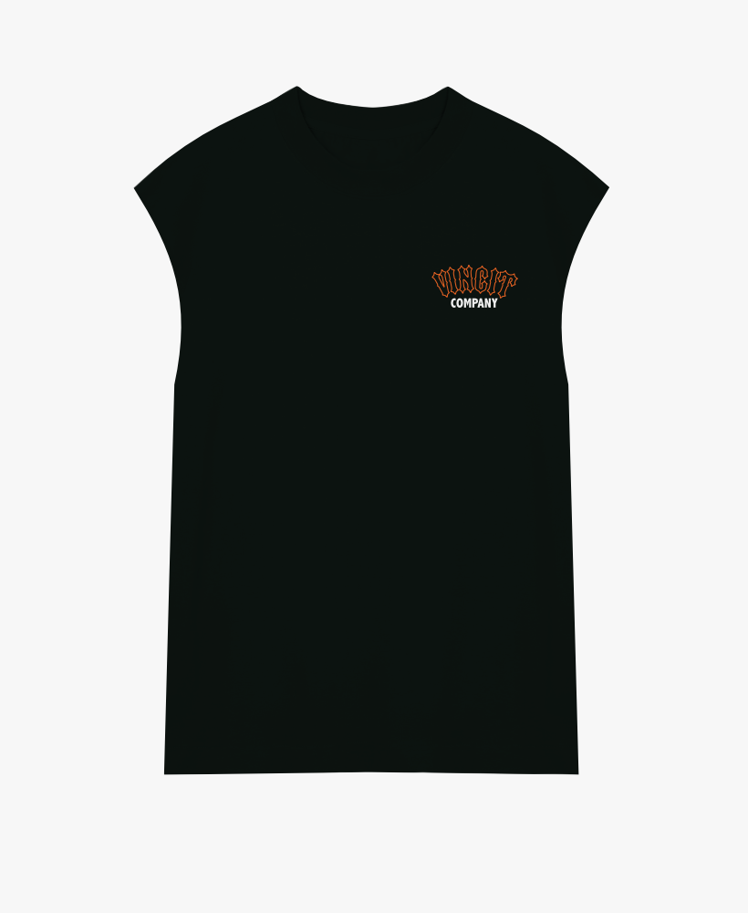 Black Sleeveless Tee