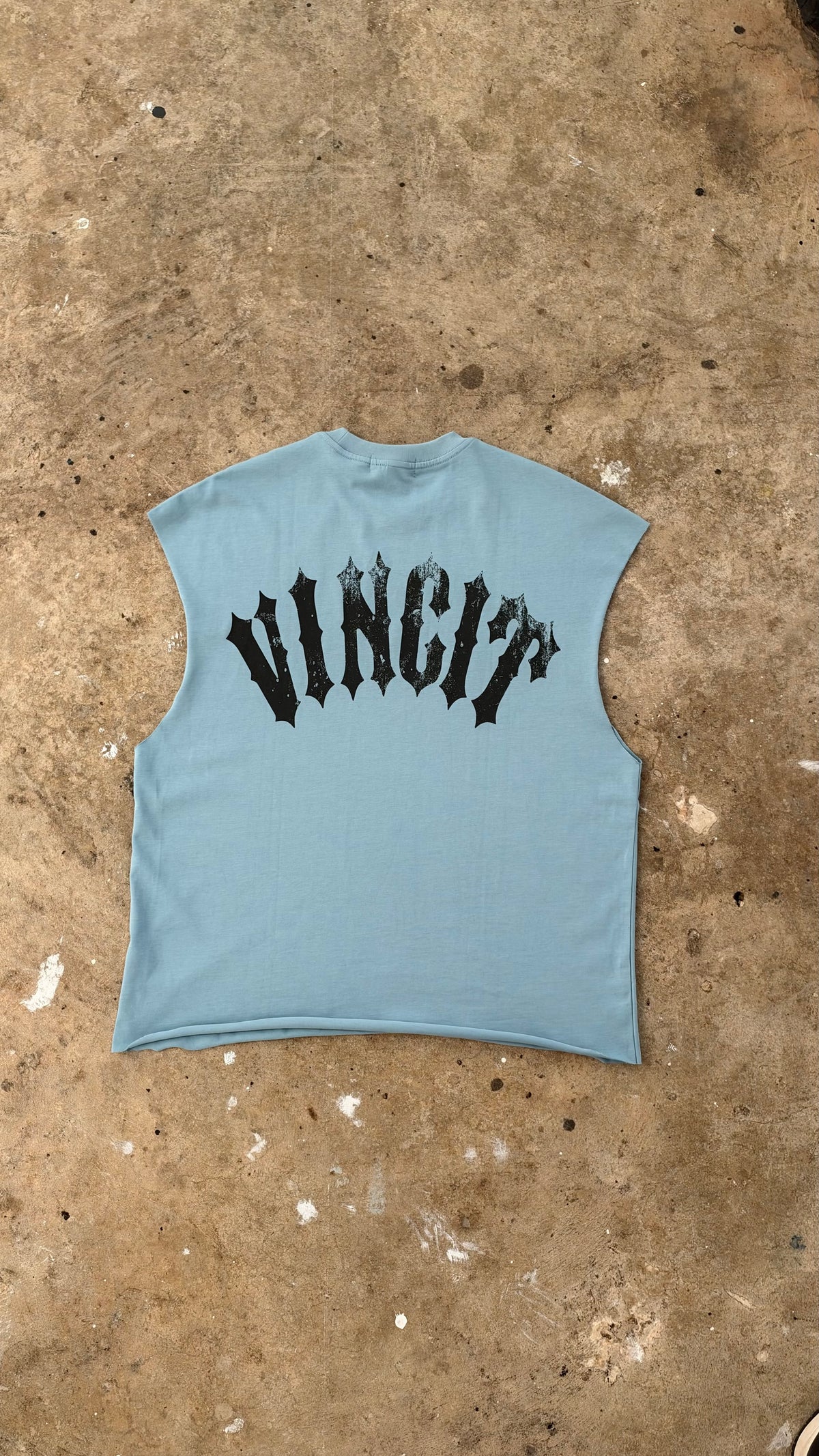 Blue Sleeveless Tee
