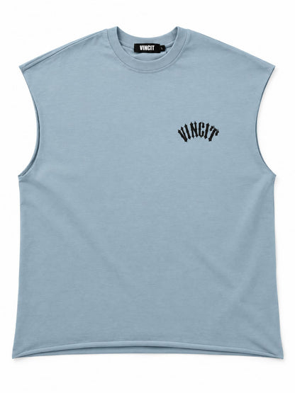 Blue Sleeveless Tee