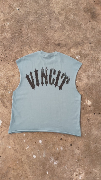 Blue Sleeveless Tee