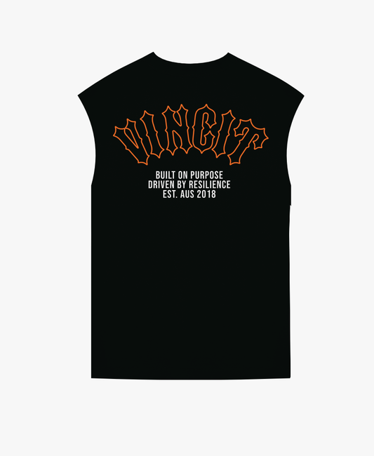 Black Sleeveless Tee